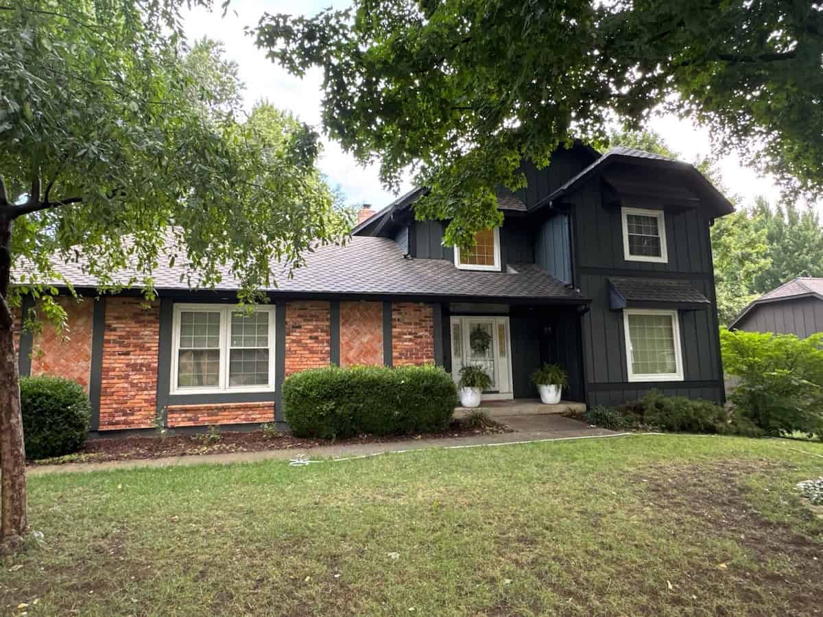 Exterior siding installation on a historic home in Fairway, KS by Kansas City Exterior Professionals.