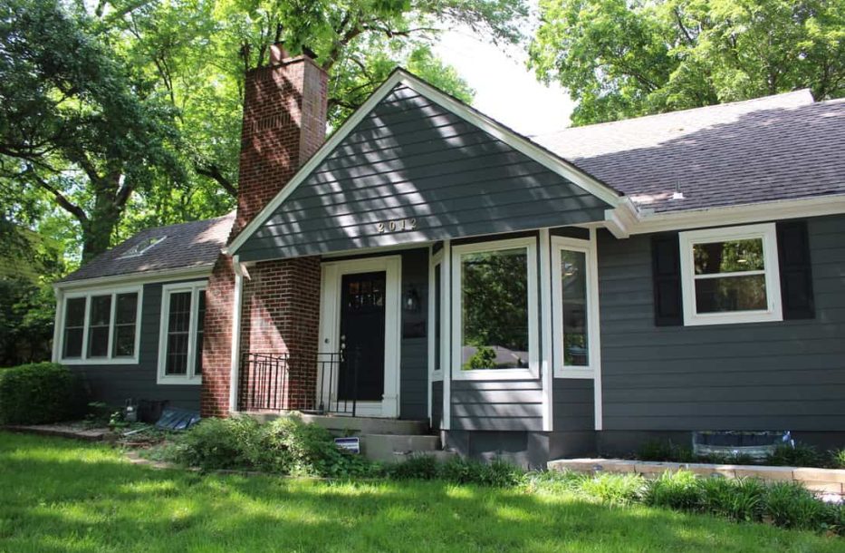Beautiful Kansas City home exterior with updated siding and landscaping.